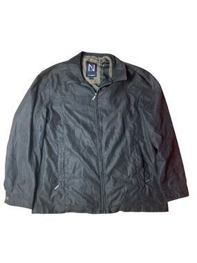 Jeno Neuman Men’s Lightweight Casual Zip-Up Jacket Brown/Olive Size L/G 42-44